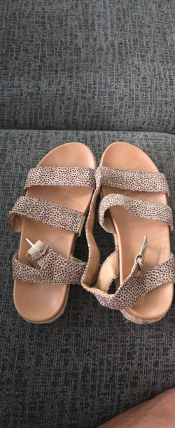 Women's Platform Espadrille Sandals Leopard size 7.5