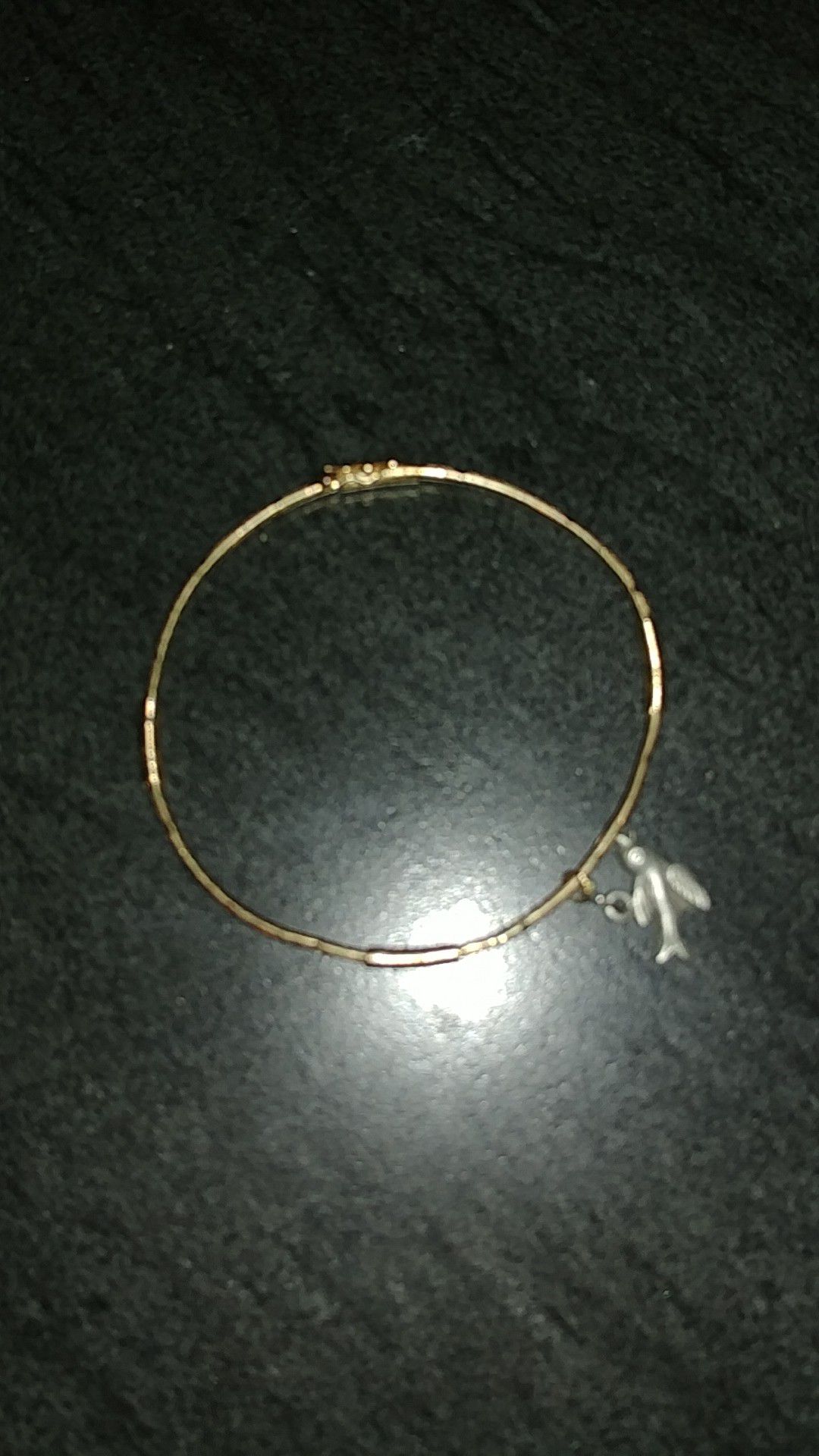 Gold bangle bracelet