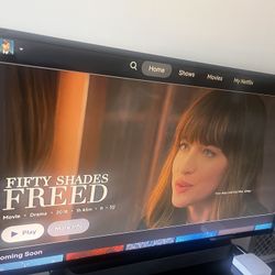 Vizio 60” TV With Roku Sound Bar And Tv Stand 