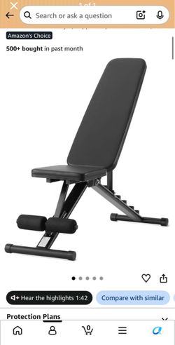 Adjustable bench (never opened)