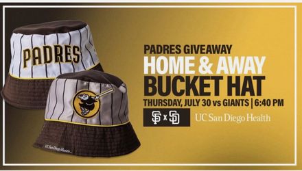 Padres Bucket Hat (2 available) - $25 each