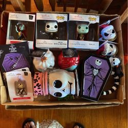 Jack Skellington, night before Christmas ornaments. Various prices inquire if interested.