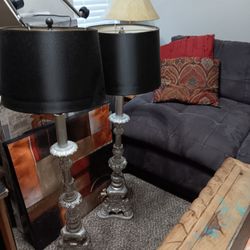 Victorian Lamps 43" w/shade