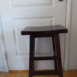 One Solid Wood Stool 