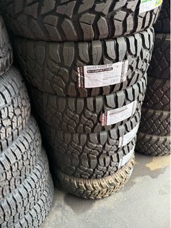 35X12.50R20 SET OF 4 MUD TIRES WITH INSTALLATION AND BALANCING
