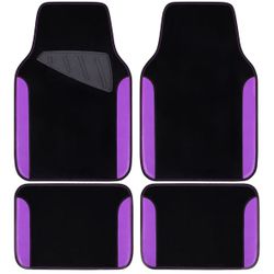 BRAND NEW 4pcs Waterproof Universal Fit Car Floor Mats with Anti-Slip Nibbs Backing & Driver Heel Pad