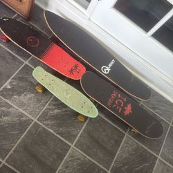 4 kids skateboards (used)