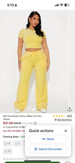 Velvet Pant Set ! Size XL 