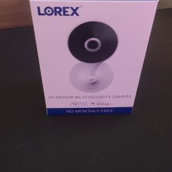 Lorex 2K Indoor Wi-Fi Security Camera IR Night Vision 2-Way Talk Alexa Google
