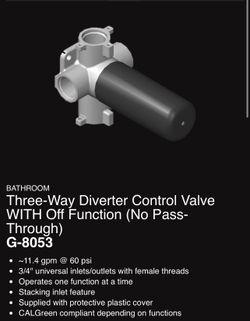 Three Way Diverter