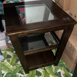 Square Coffee Table Solid Wood Coffee Brown