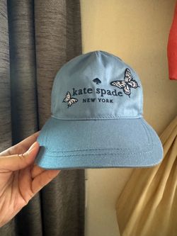 Kate Spade Blue Butterfly Baseball Cap Butterfly Sky Deep Cornflower