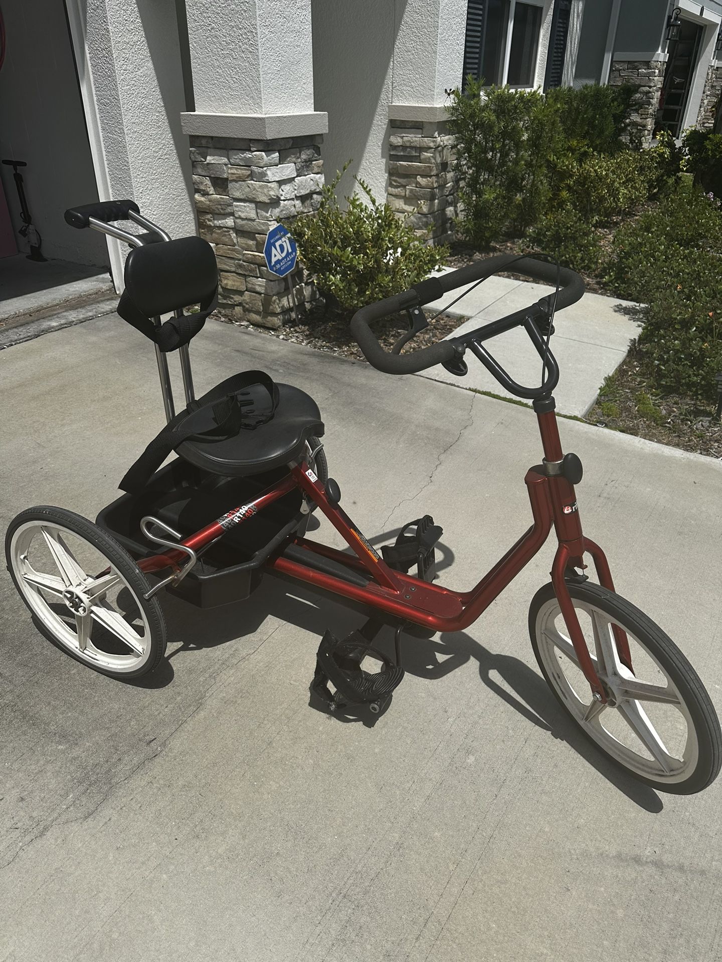 Rifton R140 Adaptive Tricycle Special needs tricycle 3 Wheel Large with Skyway Mag wheels