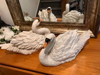 Ceramic swans figurines $40 for both, cash only. Cross Posted