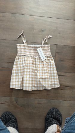 New Janie And Jack Plaid Top Size 3
