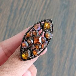 Women's Statement Ring, Adjustable Size, Minium Size 6