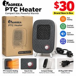 🔥 AGREEA PTC Portable Space Heater – Brand New
