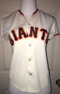 Women's size small Giants Barry bonds short sleeve jersey