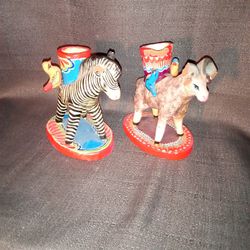 Burro and Zebra figurines Collectibles  