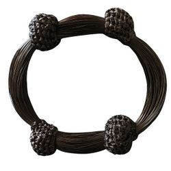 Women's vintage African elephant  Original hair bracelet