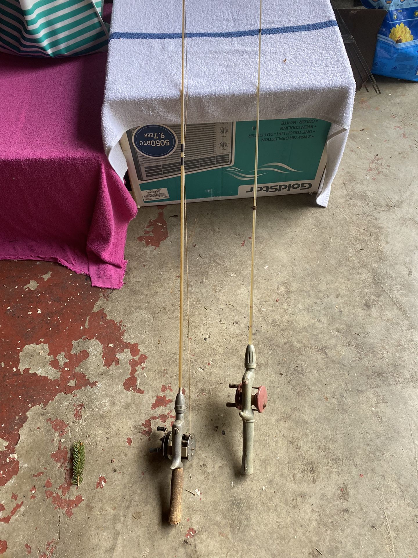 2 Antique Fishing Poles