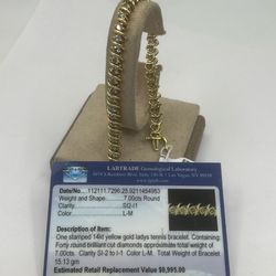 Diamond tennis bracelet