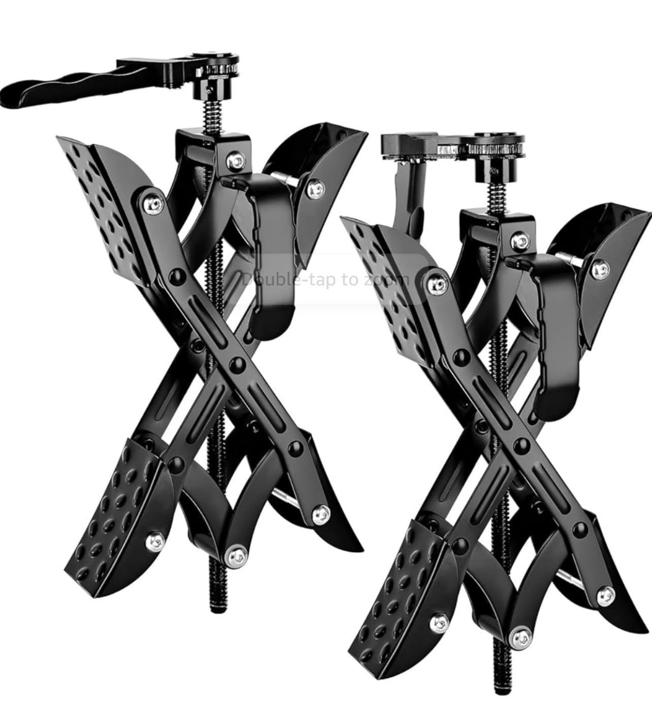 RV Wheel Chock with Built-in Wrench, Heavy Duty Wheel Chocks for Travel Trailers, X Chocks Wheel Stabilizer for Travel Trailers and Camper, Fits