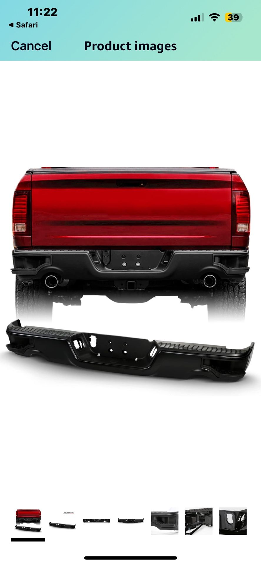 Ram 1500 Rear Bumper With Step Side