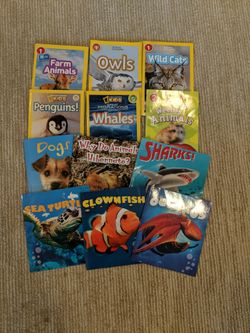 12 Animal Beginning Reader Books, Level 1-3