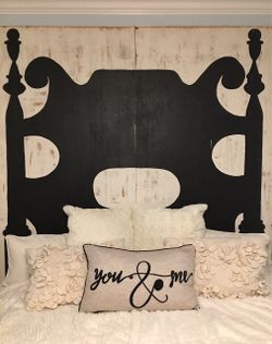 Headboard, art piece anthropology bed headboard