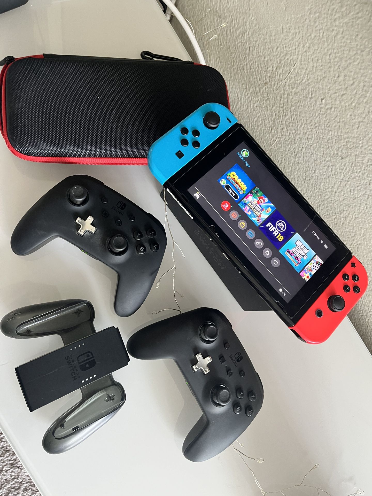 Nintendo Switch W/extras & Games 