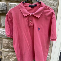 Men’s Sz large Polo By Ralph Lauren Pink Mesh Short Sleeve Shirt