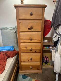 Tall Wooden Dresser