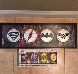 DC Superhero logo collectibles
