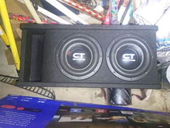 CTsound dual 8in plug n play subs