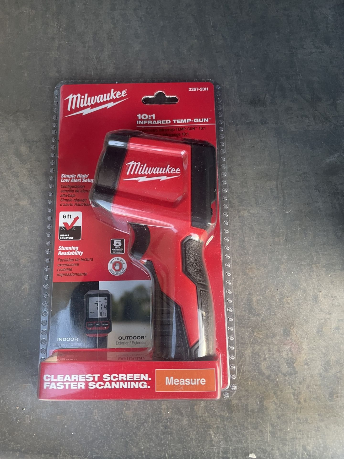Milwaukee 10:1 Infrared Temp-Gun