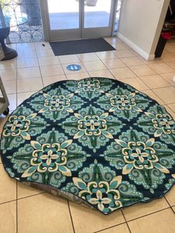 Round circle area rug