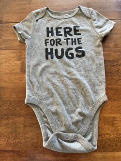 Here For The Hugs Baby Onesie