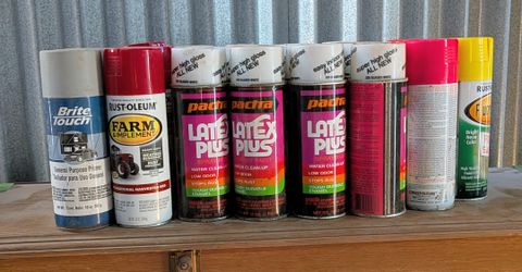 Spray paint never used