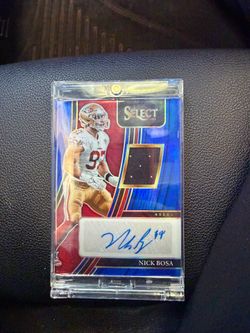Nick Bosa 2021  Panini Select /75 Patch and Auto