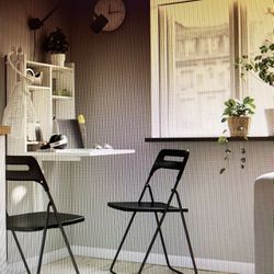  Wall Mounted Drop Leaf Table And Storage IKEA Norberg 