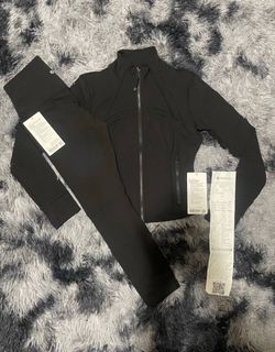 Lululemon black Jacket and pants Set size 2/4/6/8