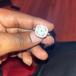 Women Promos Ring  Moissanite  Diamonds 