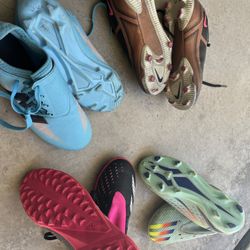 Selling 4 pairs of kids’ soccer cleats (all in great condition):