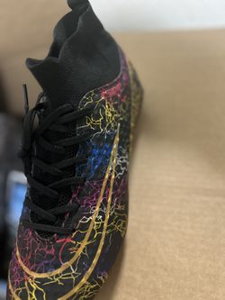 soccer shoes on grass