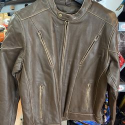 Motorcycle Leather Jacket On Sale $140