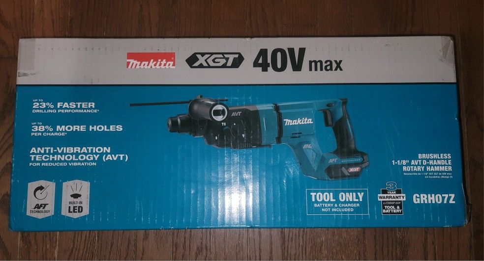 Makita 40v Brushless Cordless Rotary Hammer Drill