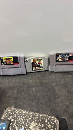 Super pinball Emmett Smith, football Matt and 99 and 64, SNES