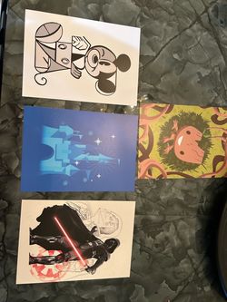 Set of 4 Pop Culture Art Prints