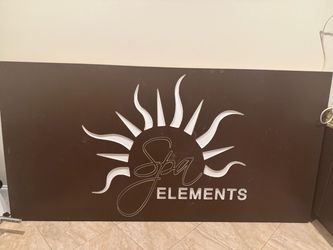 Spa Elements Large Business Logo Sign